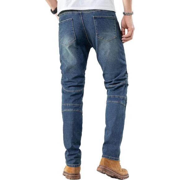 CTBQiTom Motorcycle Motocross Riding Jeans Knee and Hip Protector Pocket Sz M - Picture 2 of 10